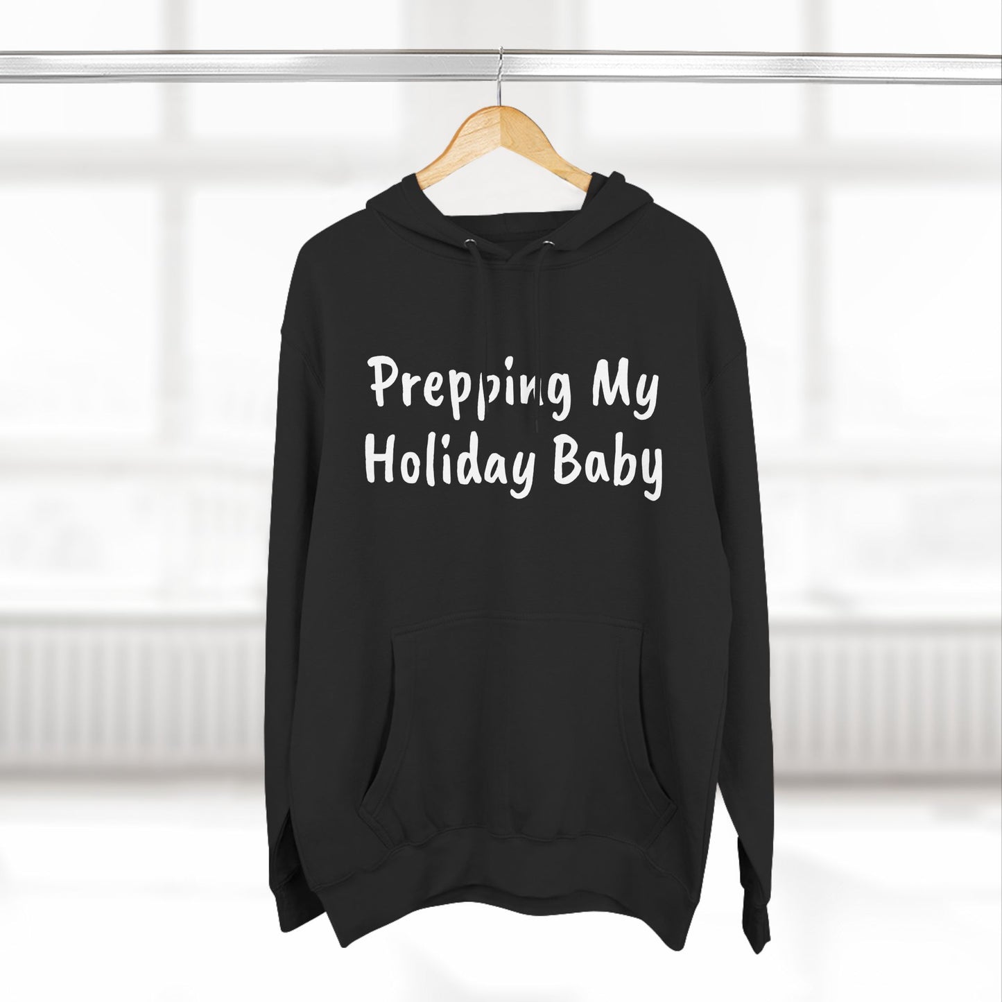 Holiday Food Baby Comic Kitty Shirt Three-Panel Fleece Hoodie