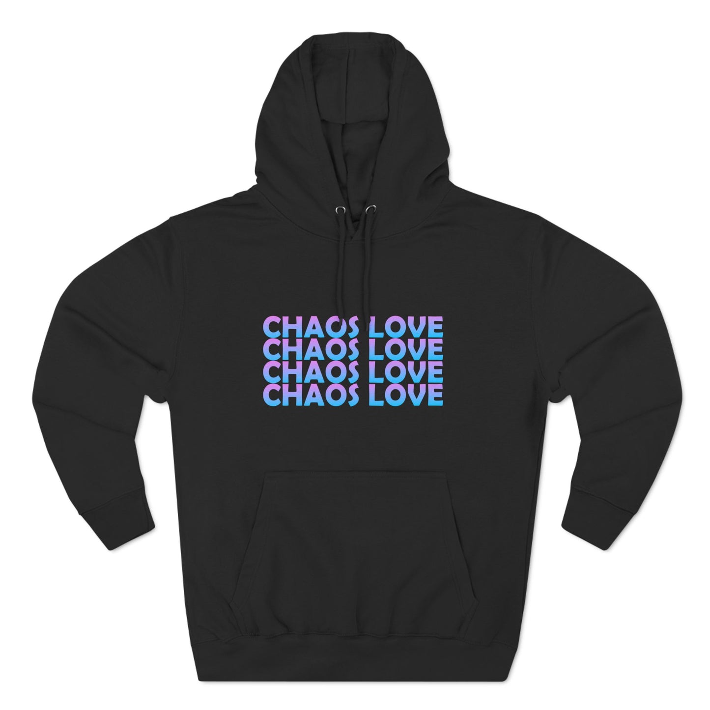 Chaos Love Three-Panel Fleece Hoodie