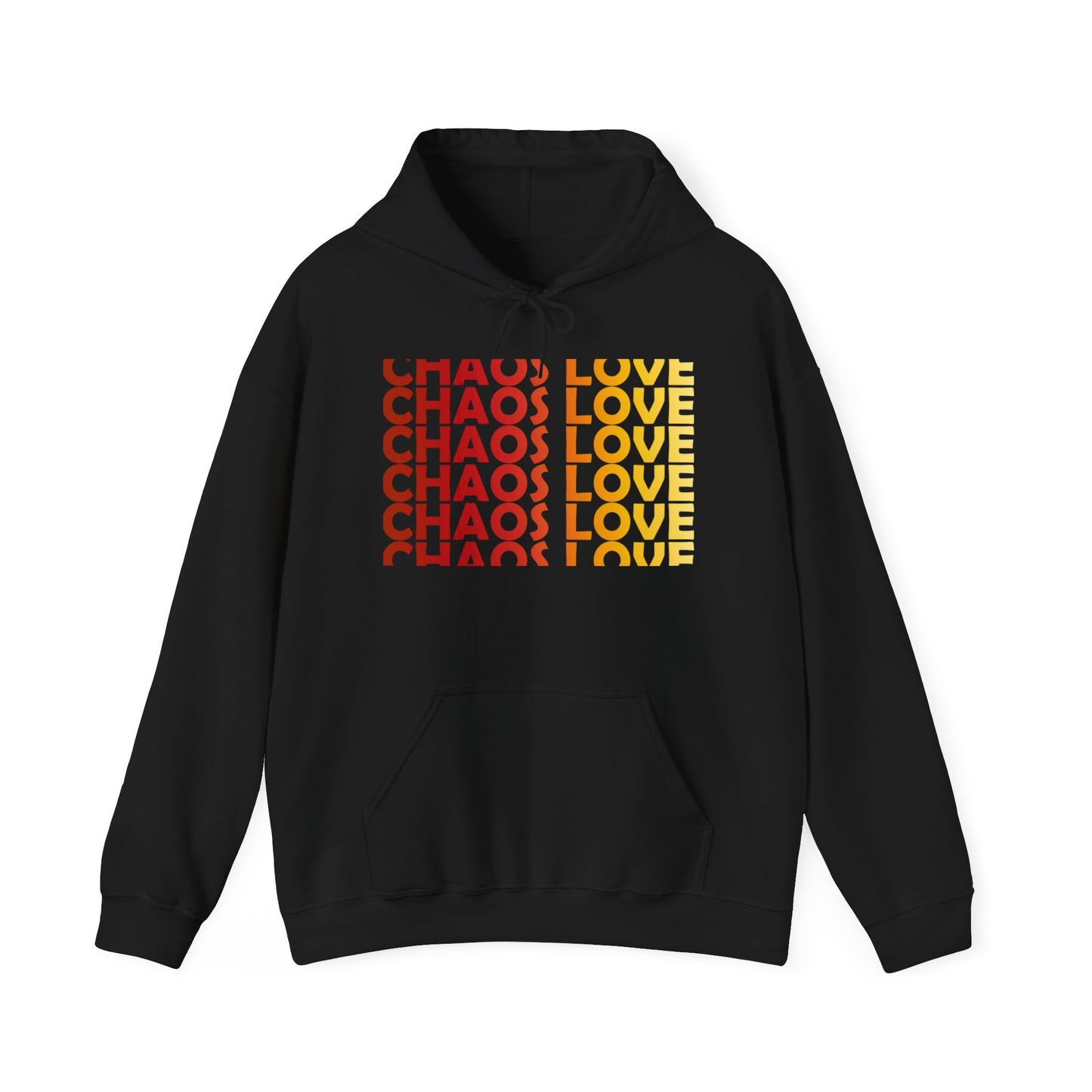 Chaos Love by Hime Red Fade - Unisex Hooded Sweatshirt