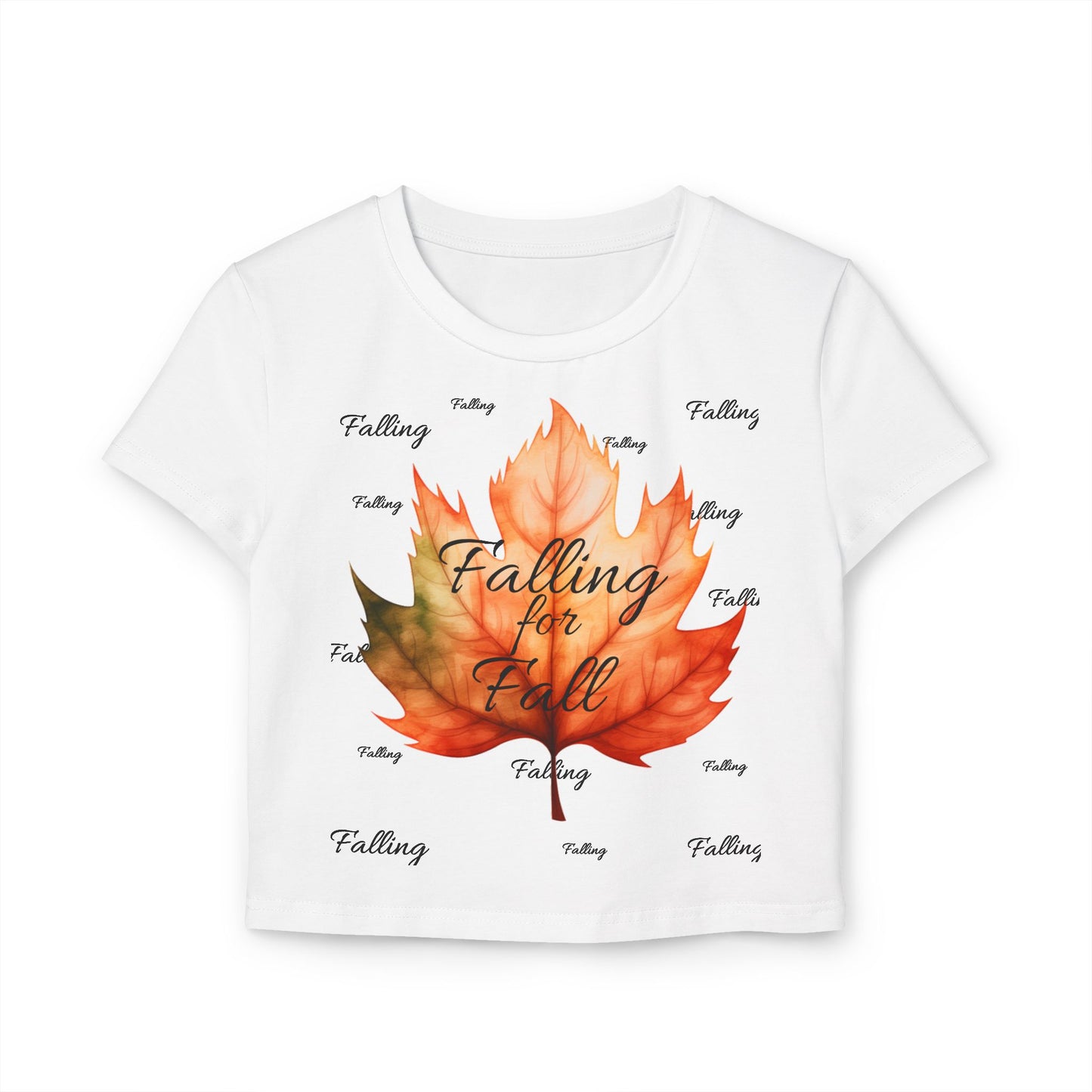 Fall Women's Crop Baby Tee