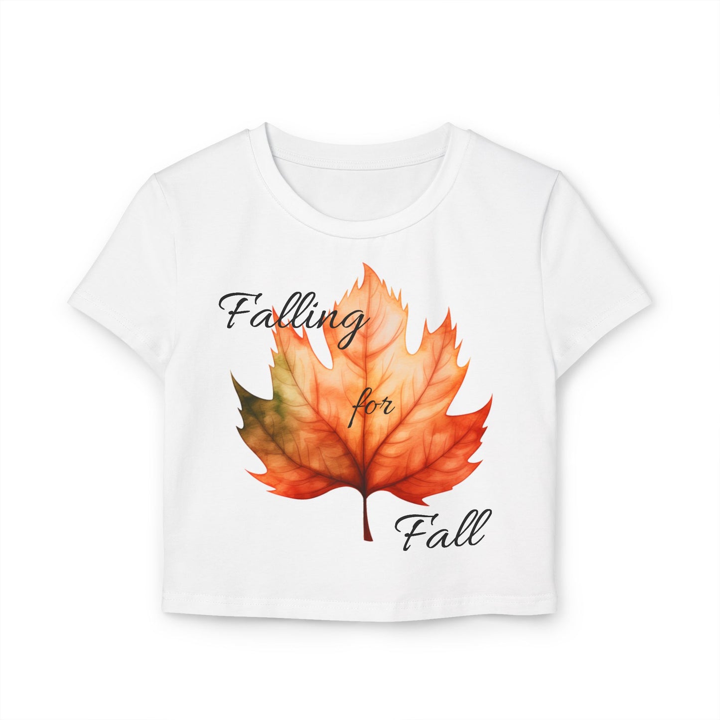 Fall Women's P2 Crop Baby Tee