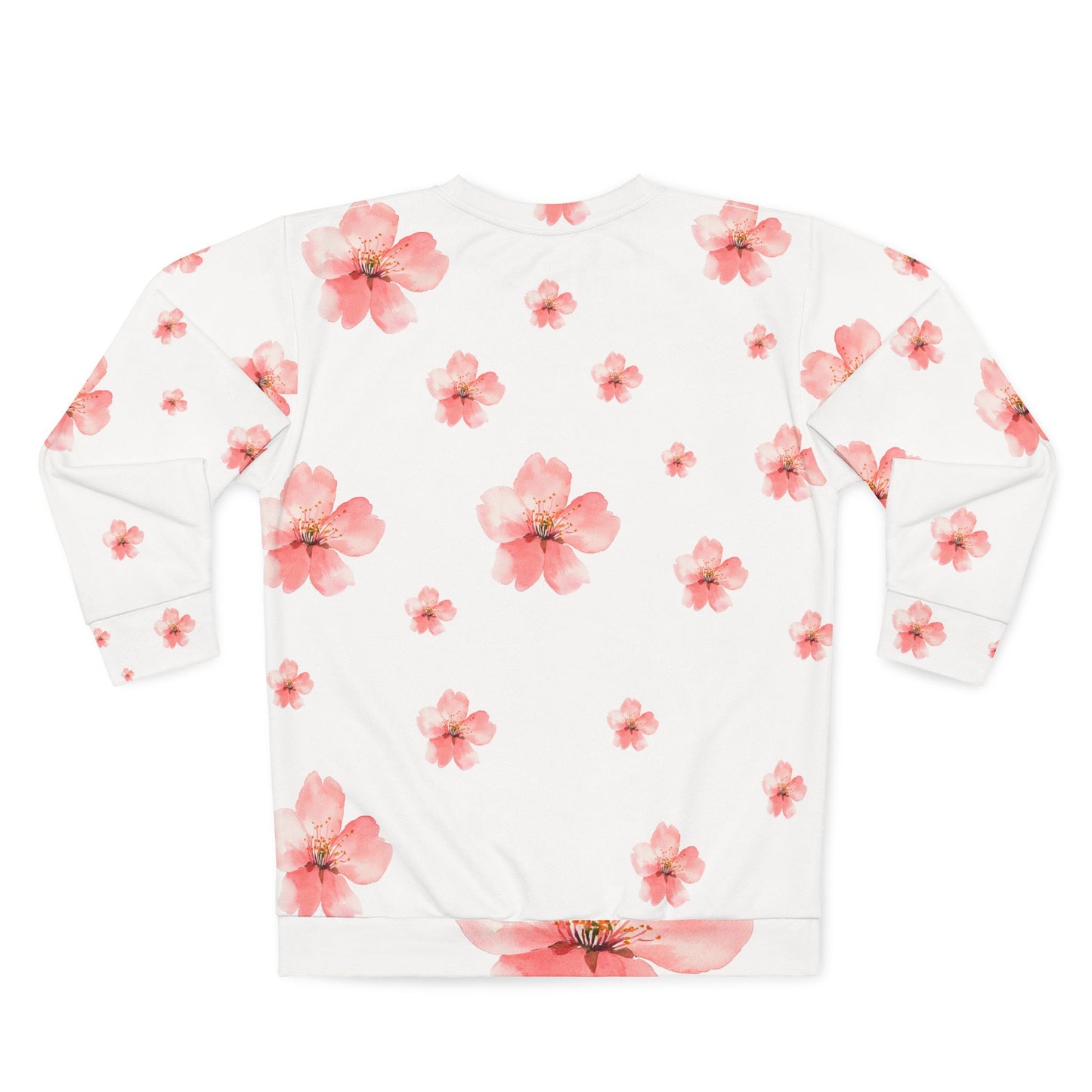 Large Sakura Flower Allover HD Graphic Sweatshirt