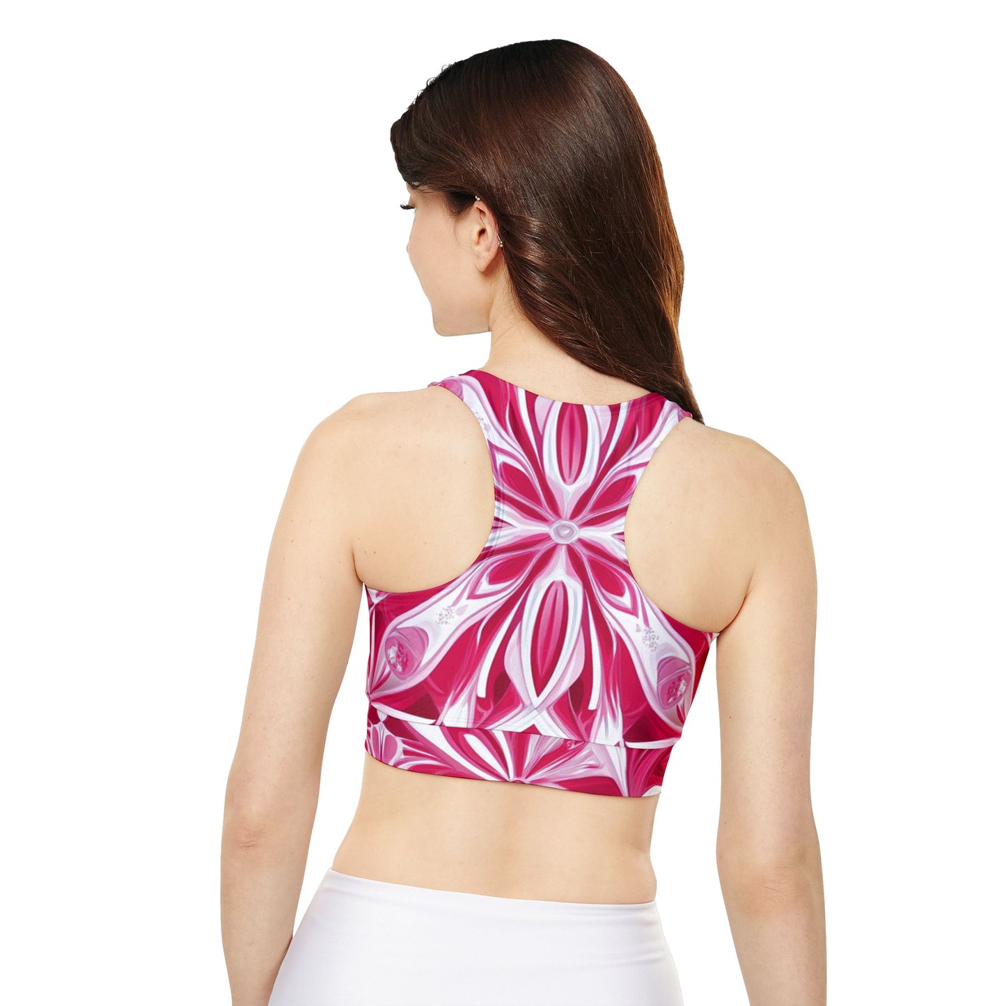 Pink Printed Summer Sports Top