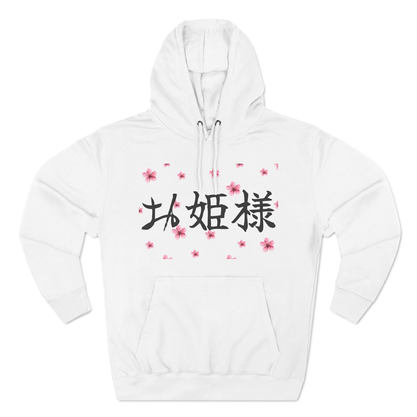 Hime_Code Tech Scripted Graphic Three-Panel Fleece Hoodie