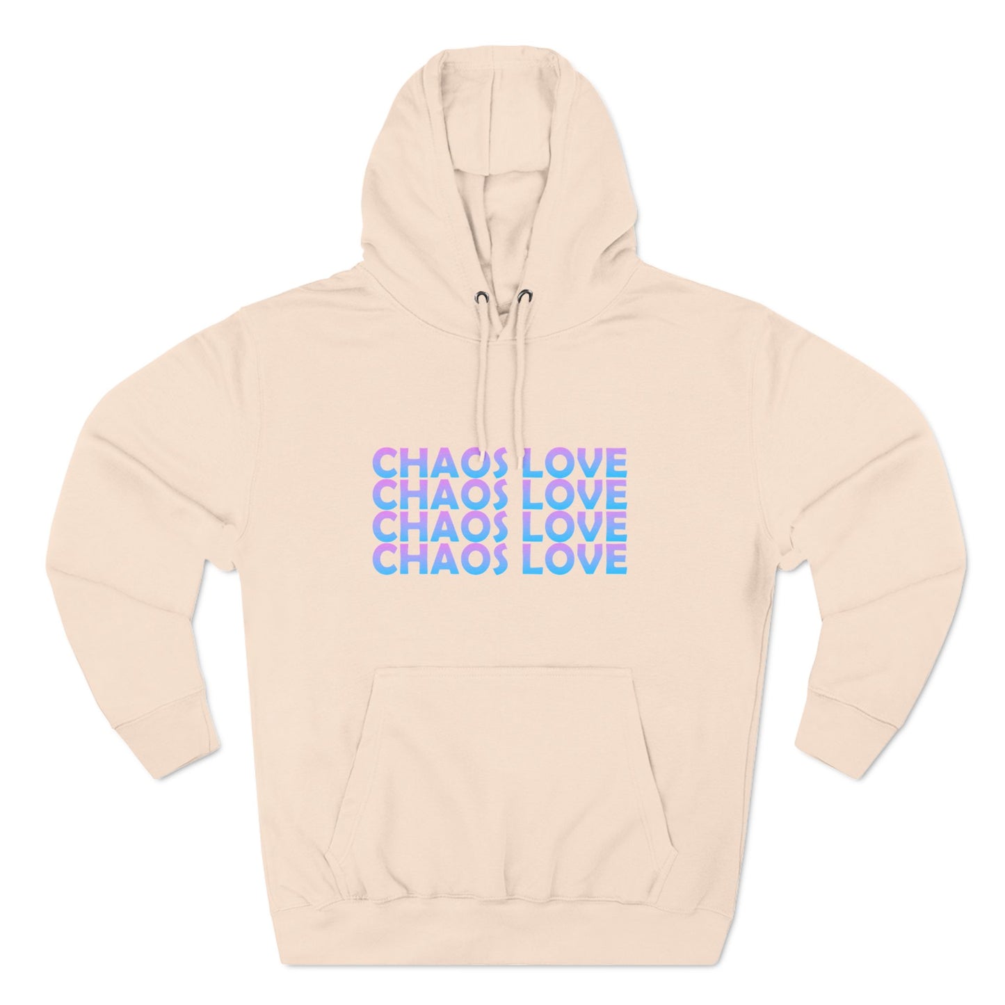 Chaos Love Three-Panel Fleece Hoodie