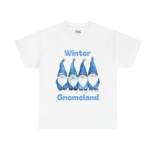 Winter Gnomeland HD Graphic Cotton Tee