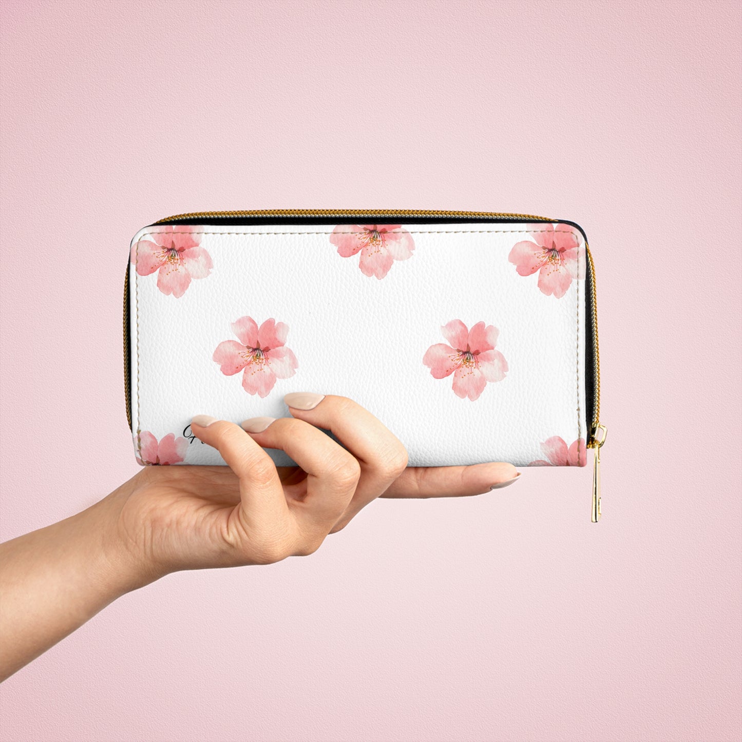 Sakura Flower HD Zipper Wallet