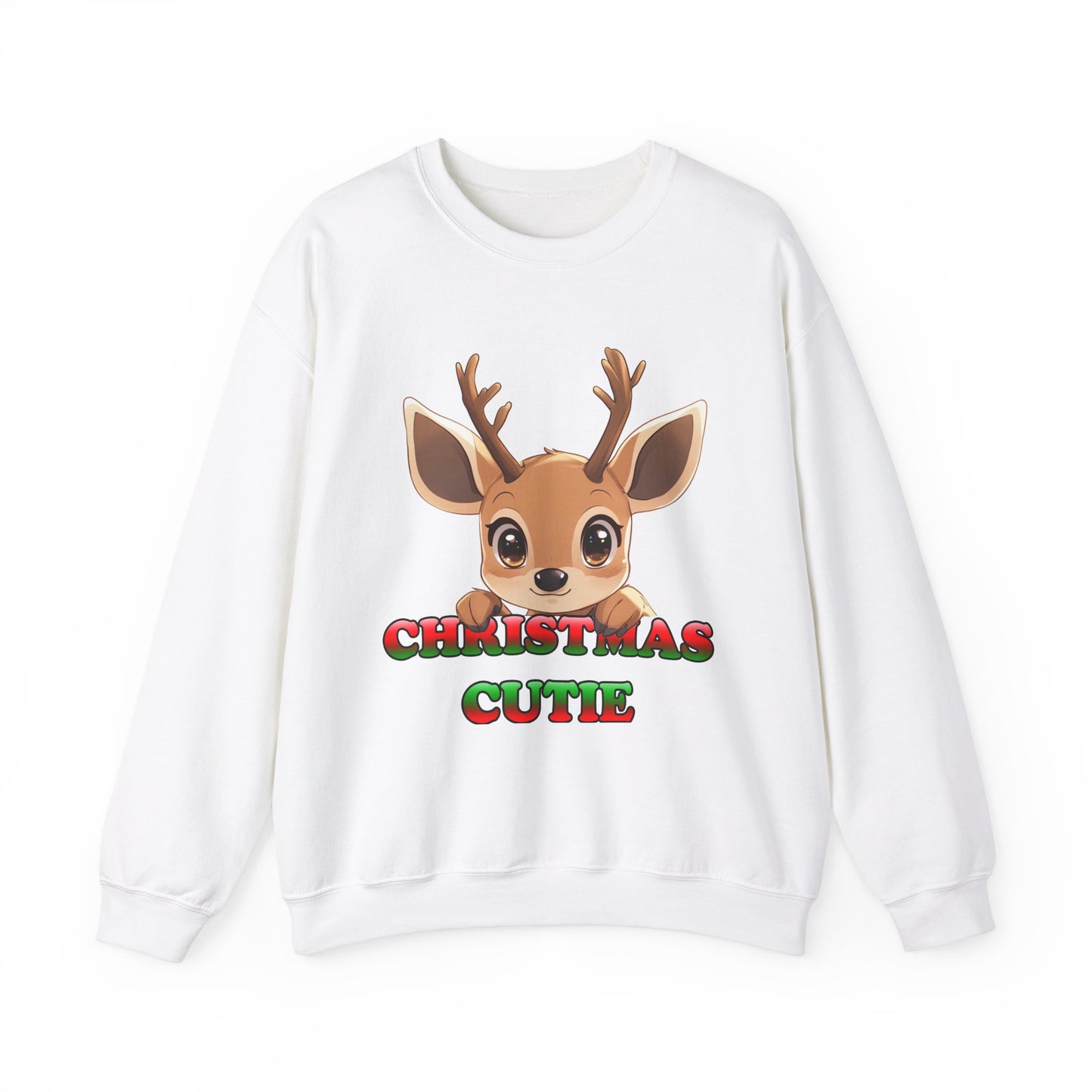 Christmas Cutie Deer Crewneck Sweatshirt