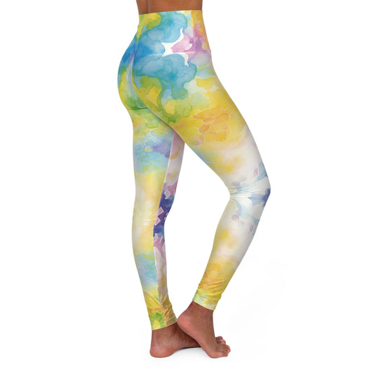 Bright Print High Waist Yoga Leggings