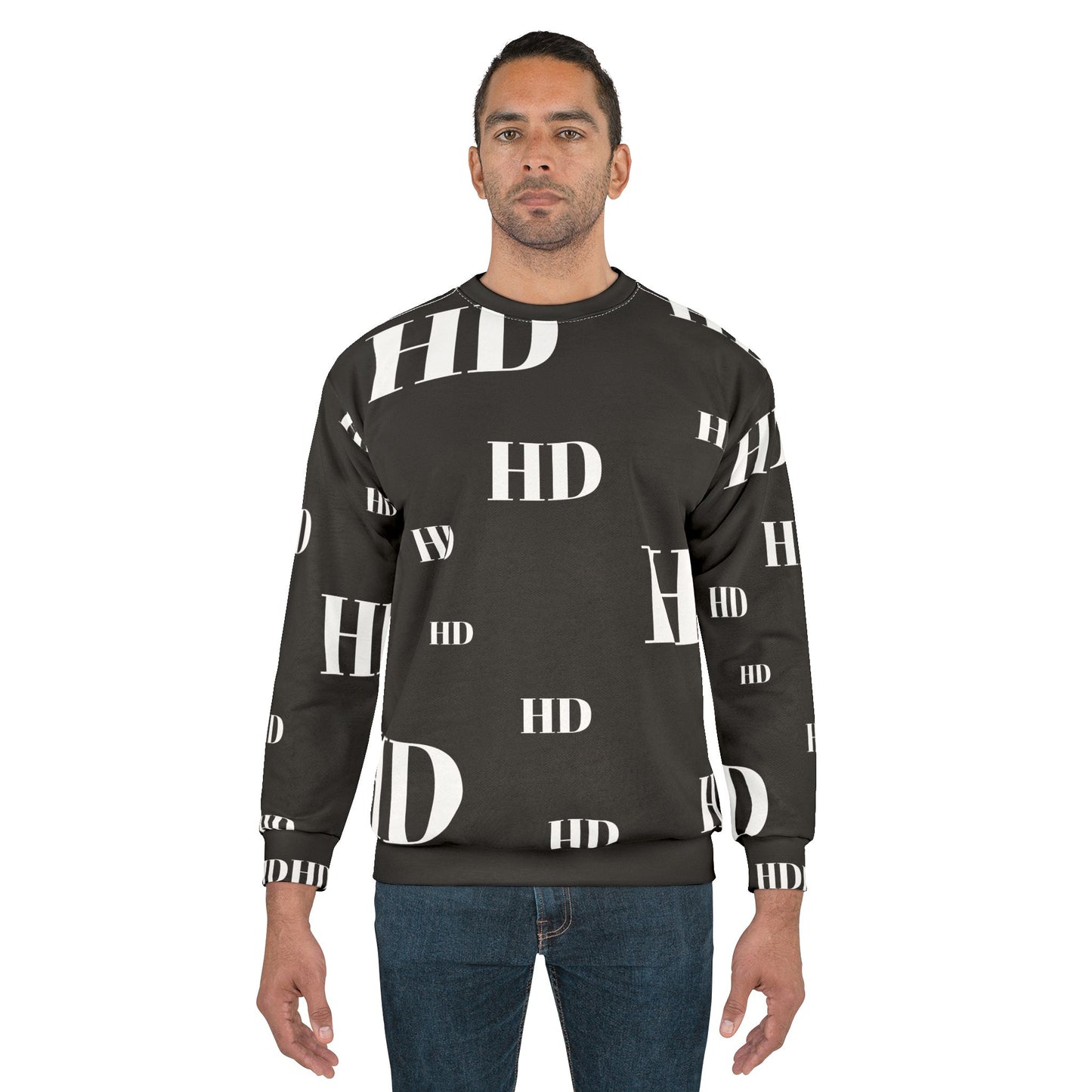 HD Letter Unisex Graphic Crewneck Sweater