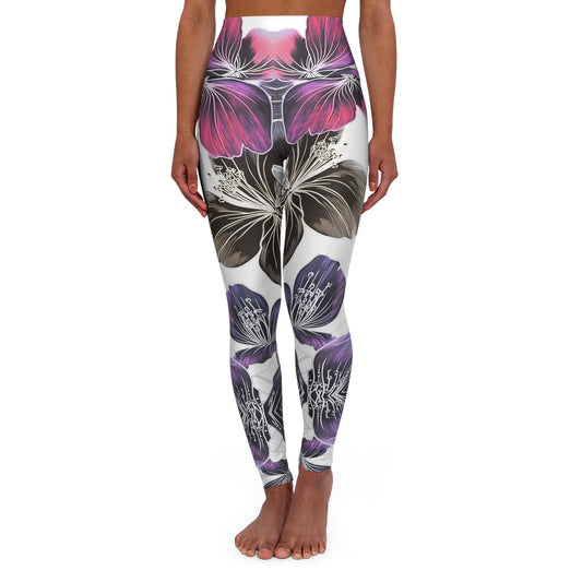 Floral High Waisted Yoga Leggings