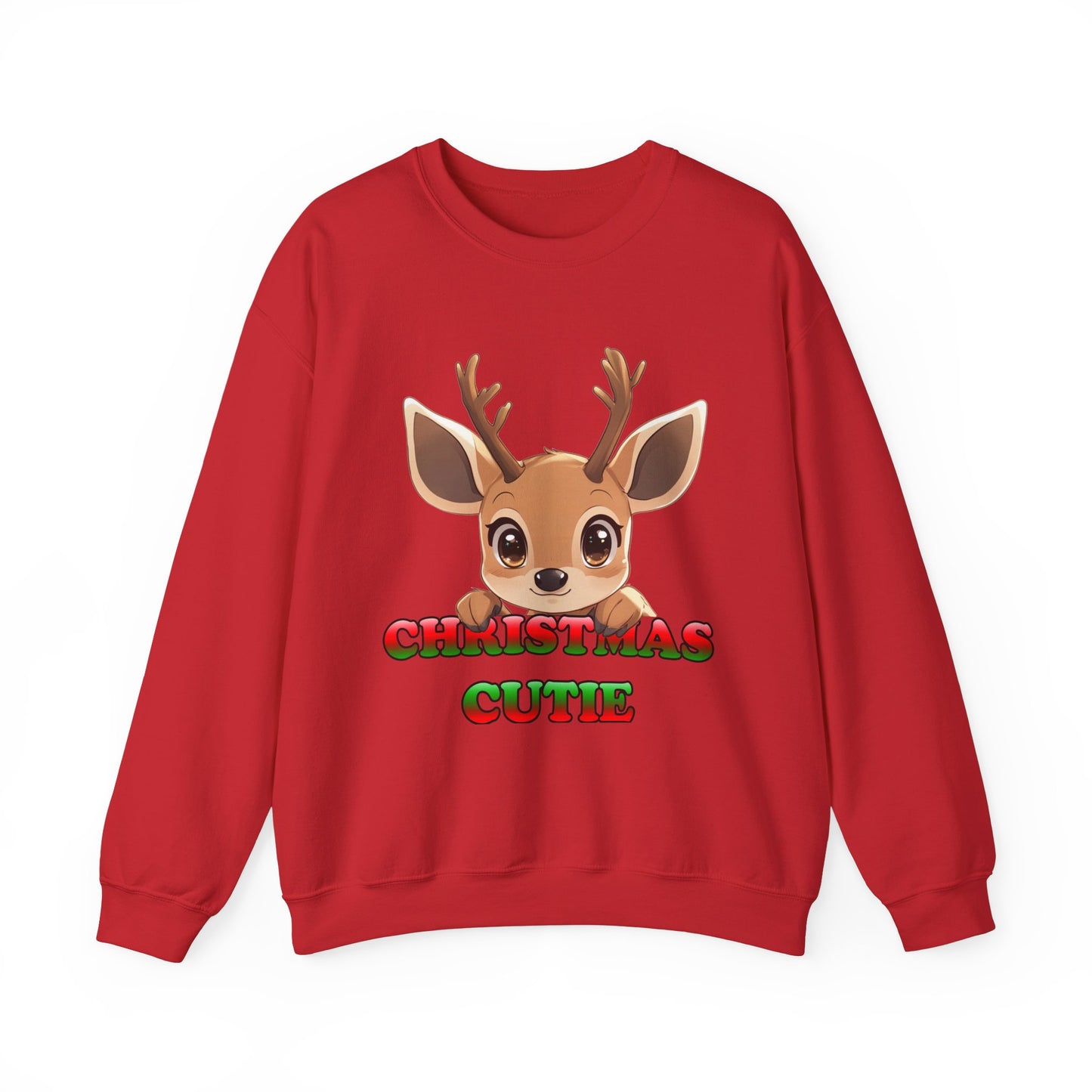 Christmas Cutie Deer Crewneck Sweatshirt