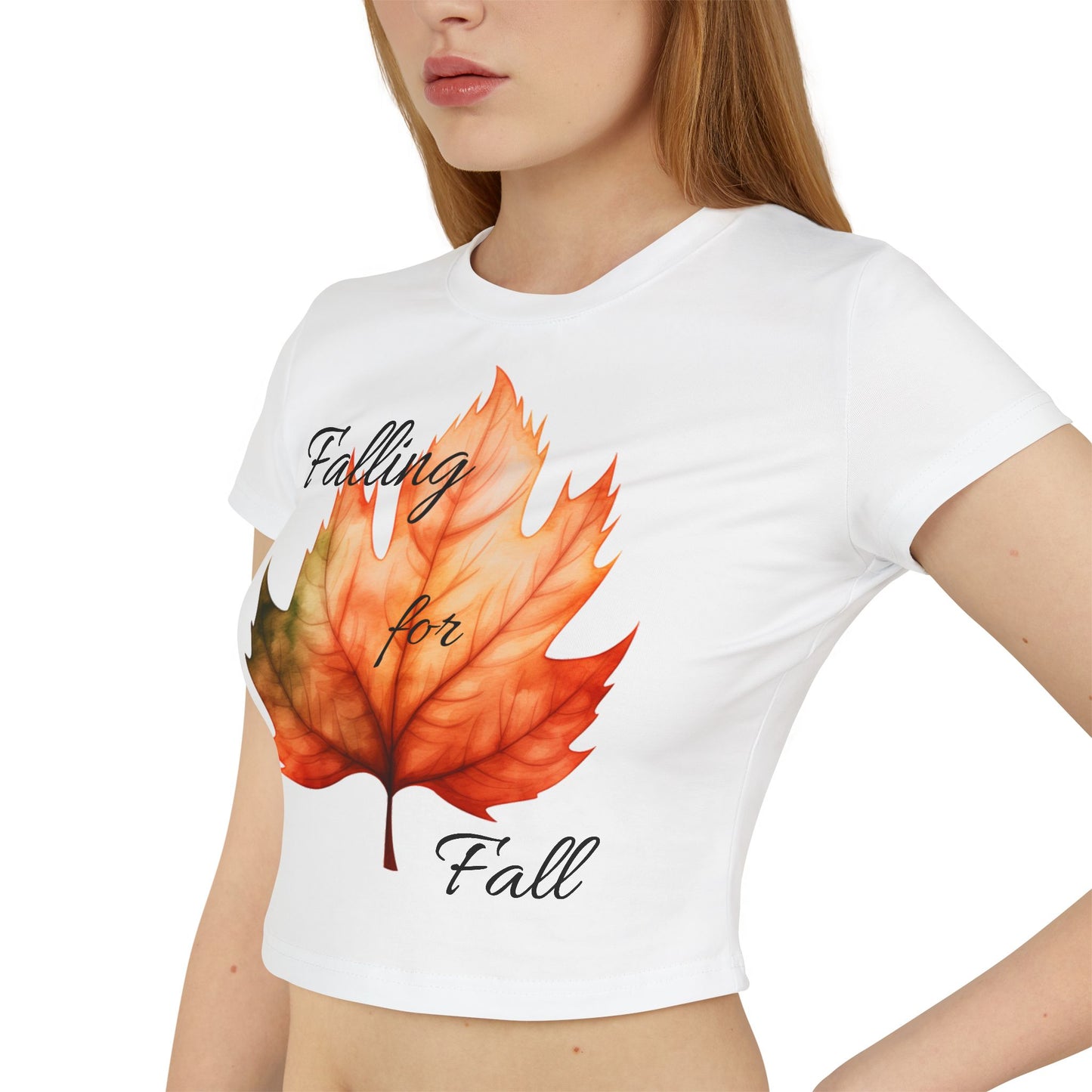 Fall Women's P2 Crop Baby Tee