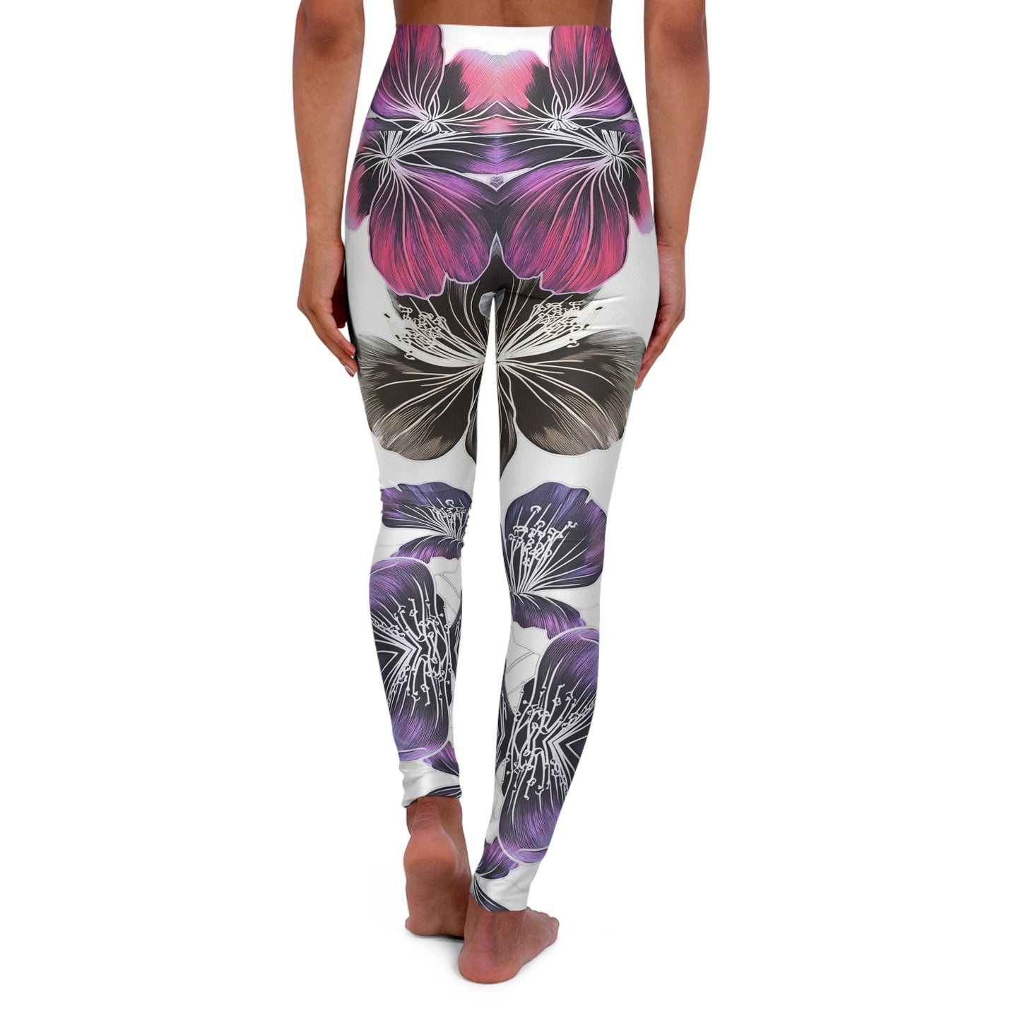 Floral High Waisted Yoga Leggings