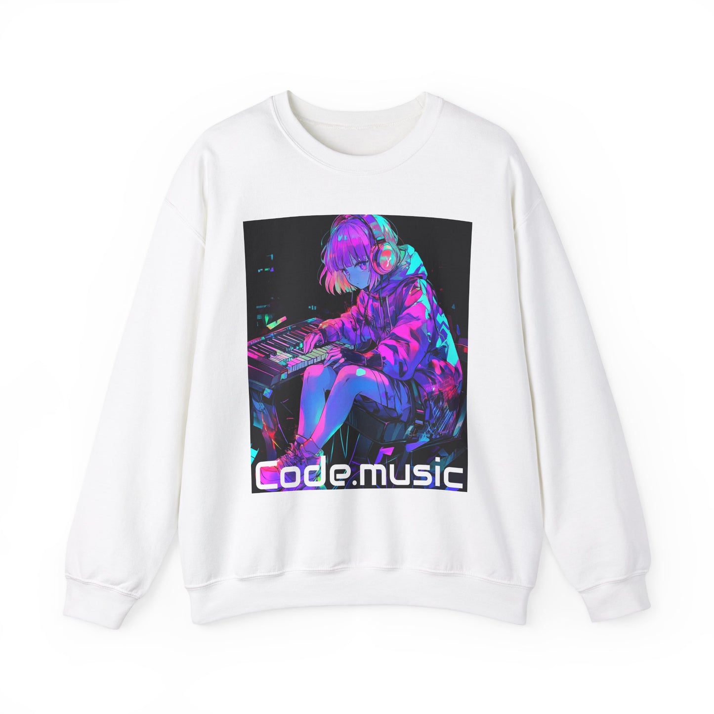 Code Music Tech Anime Style Sweatshirt