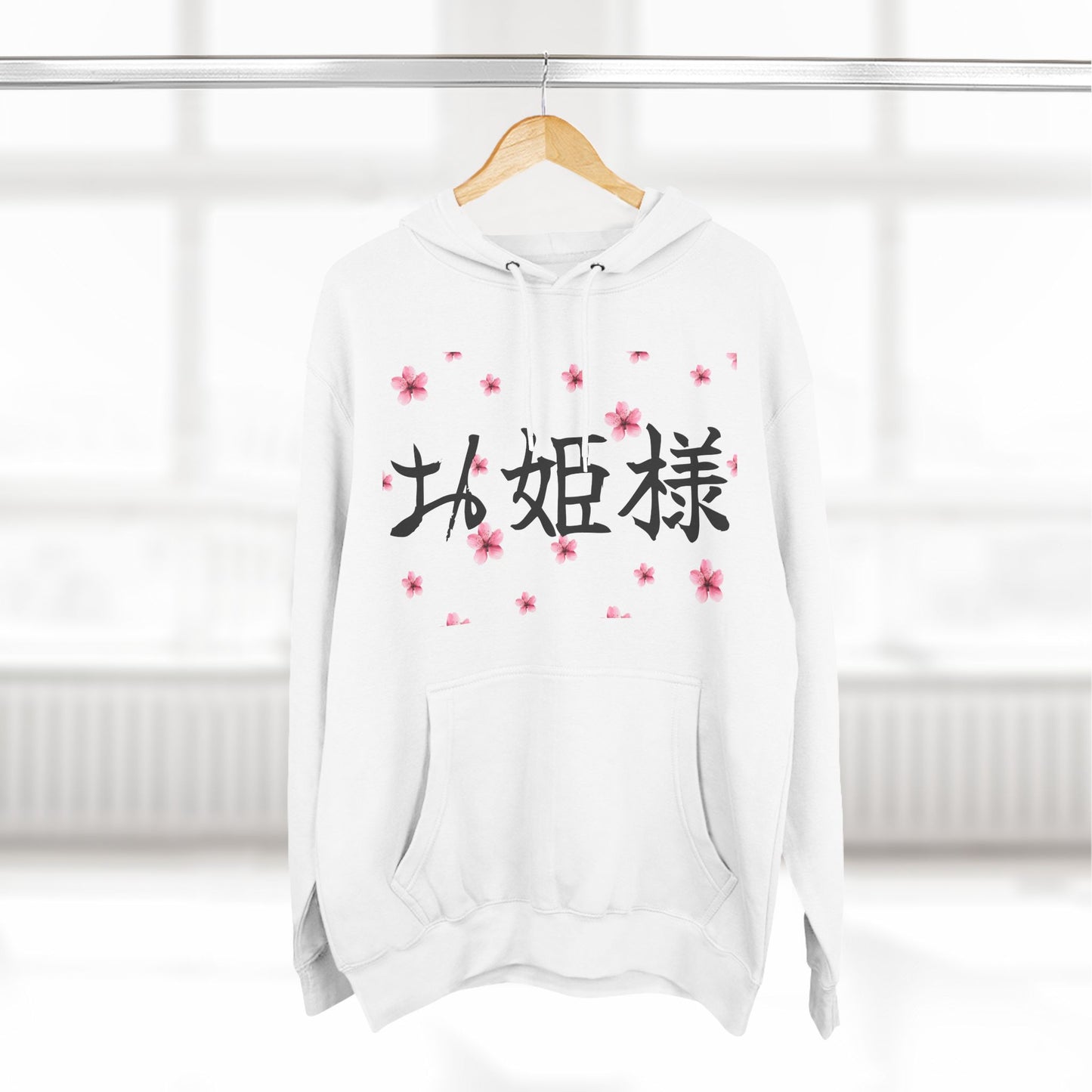 Hime_Code Tech Scripted Graphic Three-Panel Fleece Hoodie