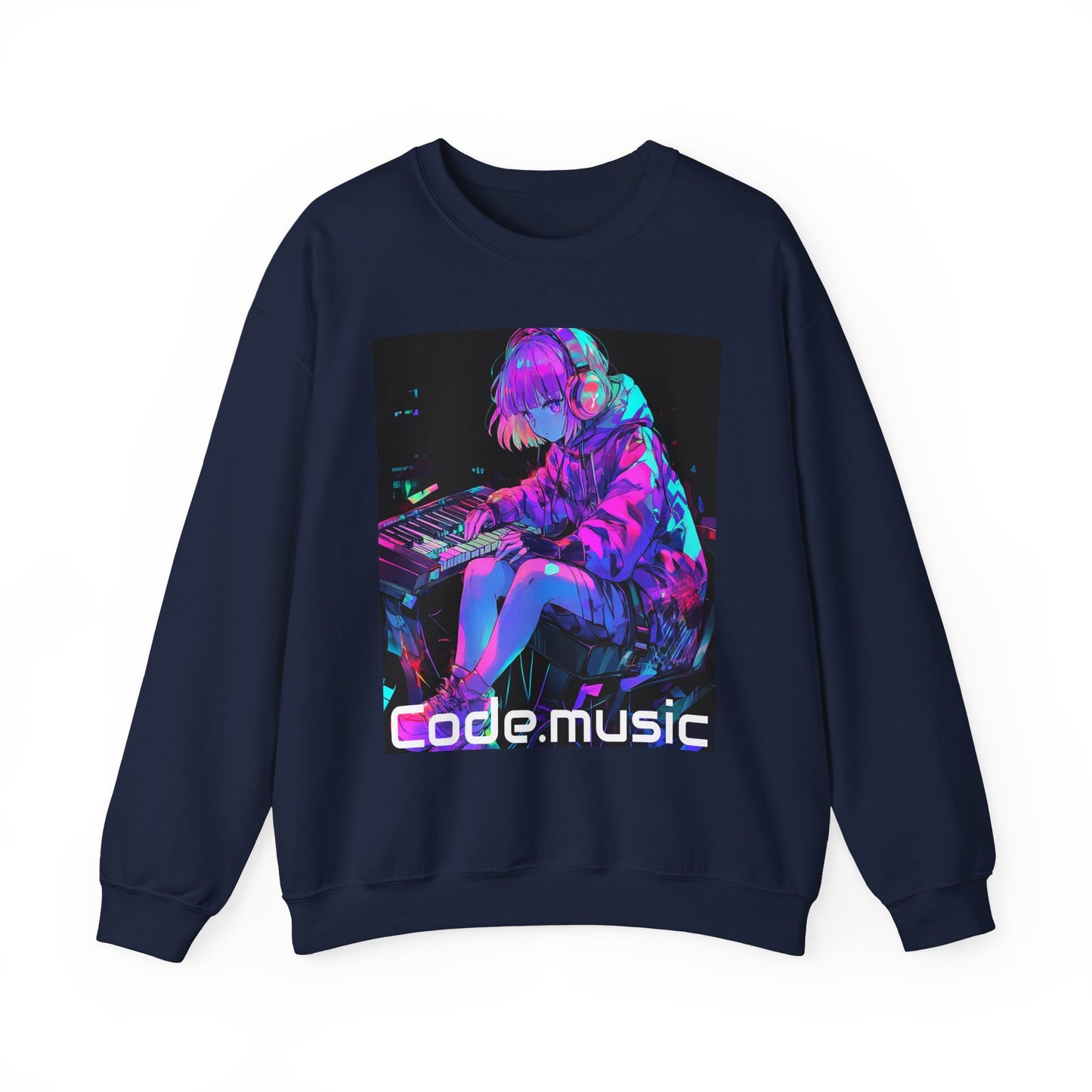 Code Music Tech Anime Style Sweatshirt