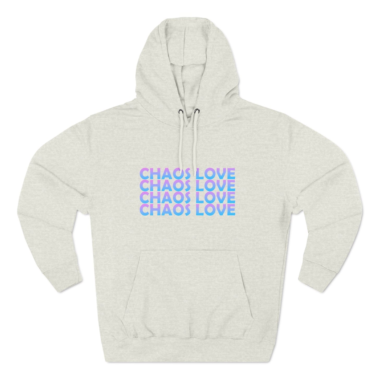 Chaos Love Three-Panel Fleece Hoodie