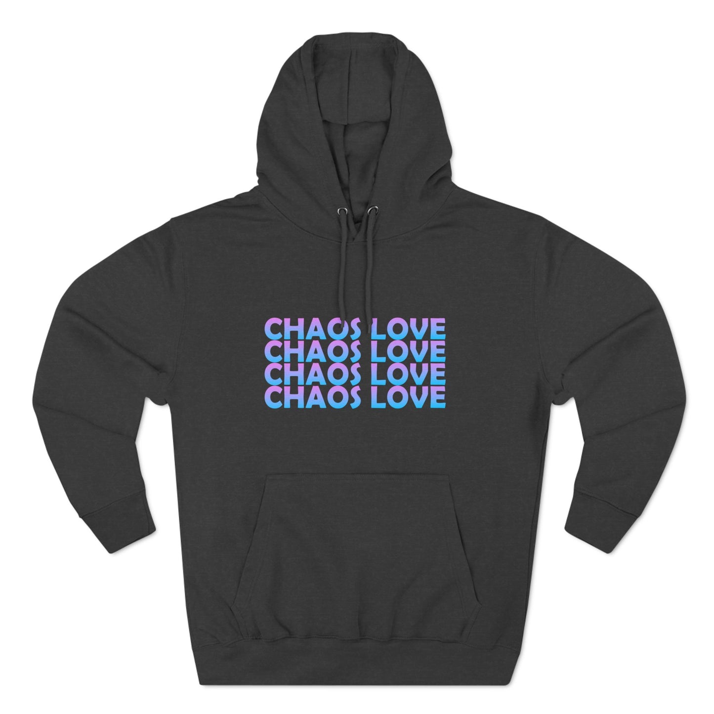 Chaos Love Three-Panel Fleece Hoodie