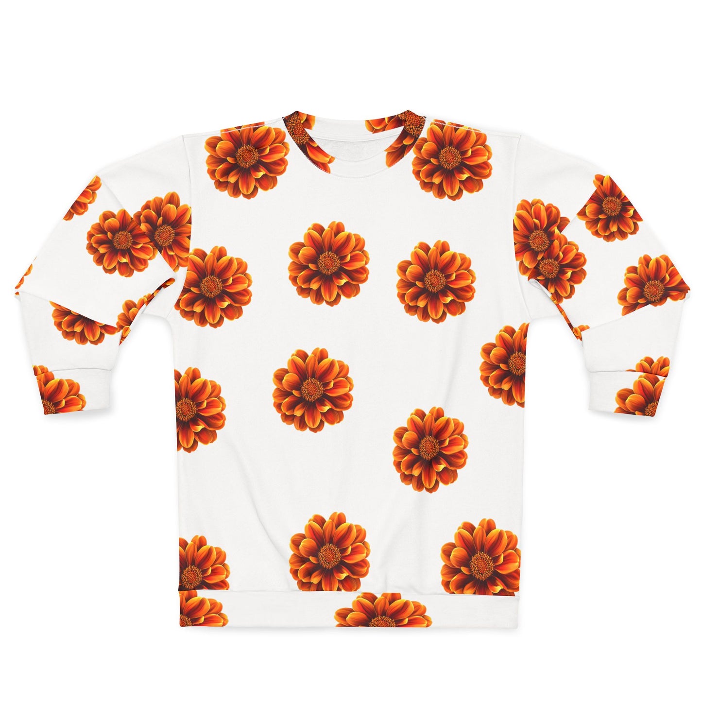 Fall Floral Allover HD Graphic Sweatshirt