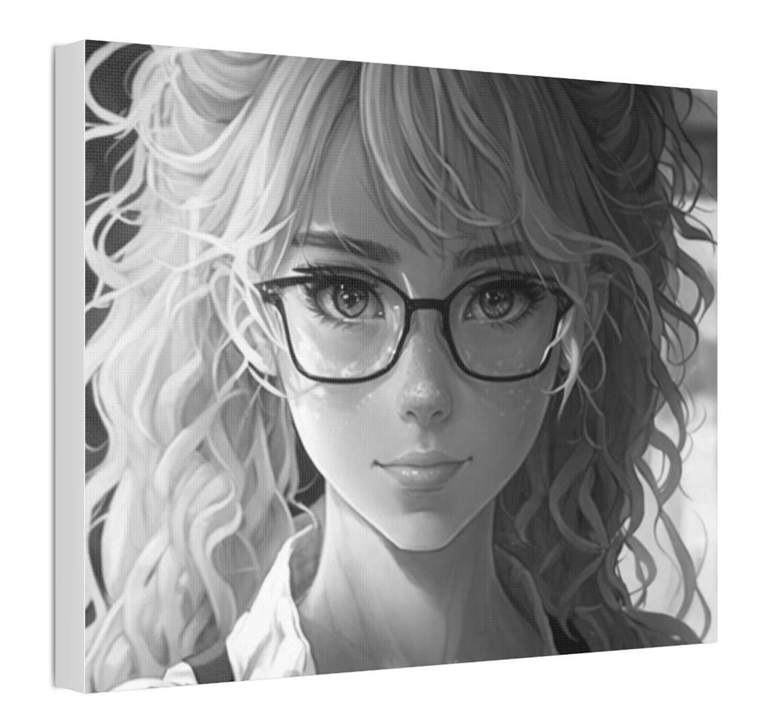 Anime Beauty with Glasses