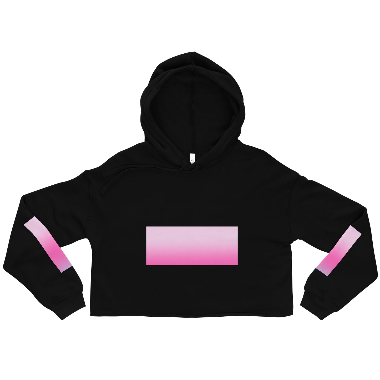 Pink Fade HD Crop Hoodie